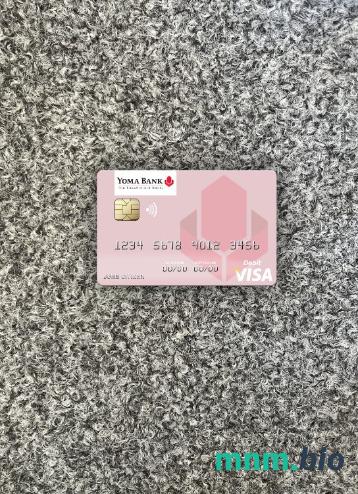 Myanmar Yoma bank visa obciążyć card wygląd fotograficzny skan PSD + zdjęcie